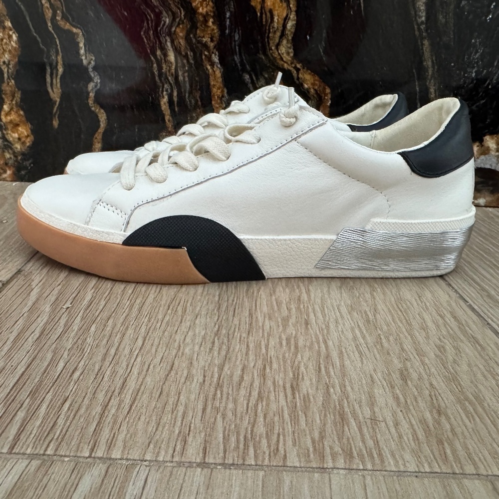 Zina Sneakers White Black Leather